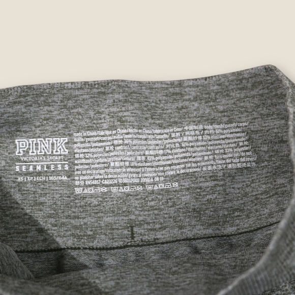 PINK Victoria Secret Leggings Womens Size XSmall Gray Green Seamless Compression - Picture 5 of 7